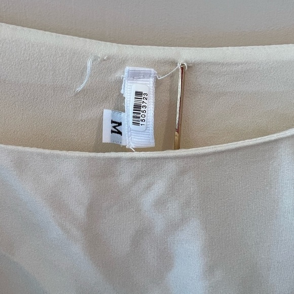 Alexis Wesley One-Shoulder Silk Mini Dress  Cream - Picture 8 of 16